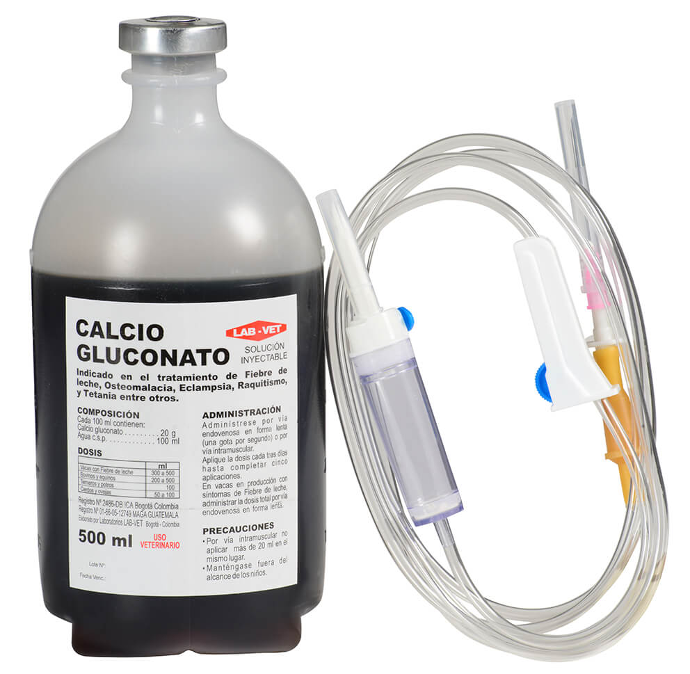 Calcio Gluconato reconstituyente veterinario para bovinos, equinos,cerdos, ovejas y cabras Calcio Gluconato reconstituyente veterinario para bovinos, equinos,cerdos, ovejas y cabras