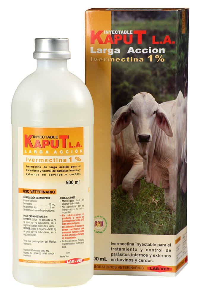 Kaput La antiparasitario para bovinos y cerdos Kaput La antiparasitario para bovinos y cerdos
