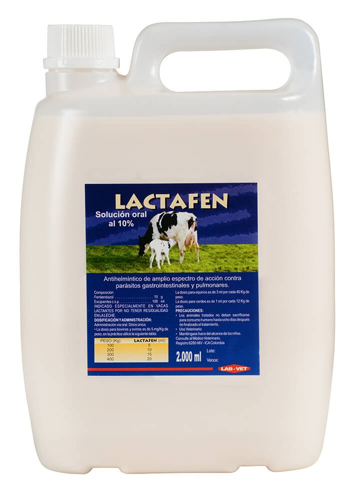 Lactafen antiparasitario para bovinos, ovinos, equinos y cerdos Lactafen antiparasitario para bovinos, ovinos, equinos y cerdos