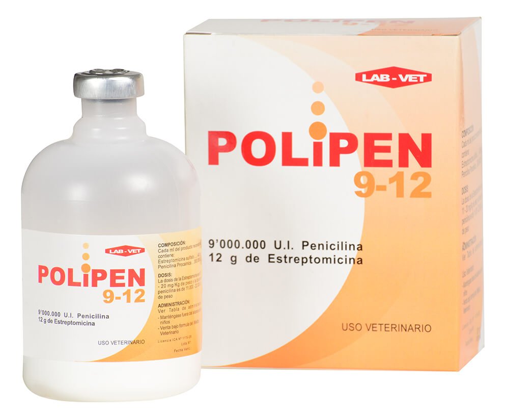 Polipen Antibiótico para bovinos, equinos, porcinos, ovinos, caprinos y caninos Polipen Antibiótico para bovinos, equinos, porcinos, ovinos, caprinos y caninos